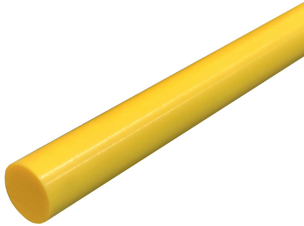 UHMW Yellow Round Rod